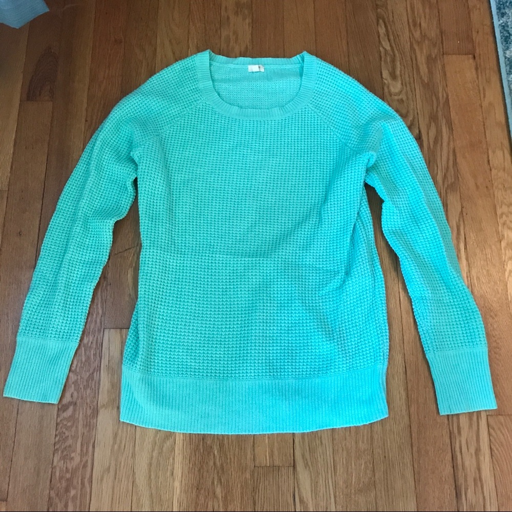 JCrew sea foam green sweater size S